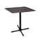 Holland Bar Stool Co 36" Tall In/Outdoor All-Season Table, 30" x 30" Square Charcoal Top OD211-3036BWOD30SQChar - alternate 1